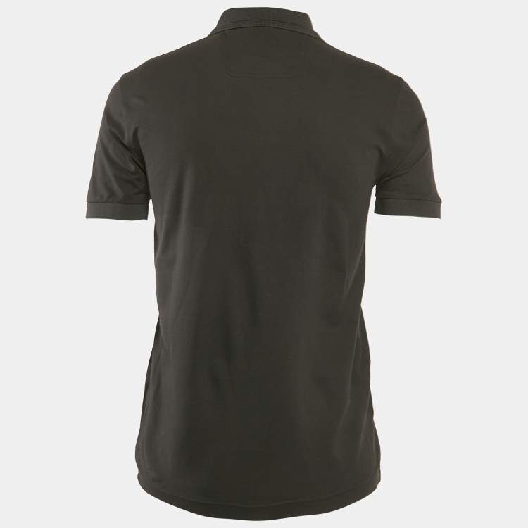 Pre Owned Boss By Hugo Boss Black Cotton Paddy Mirror Polo T-Shirt S