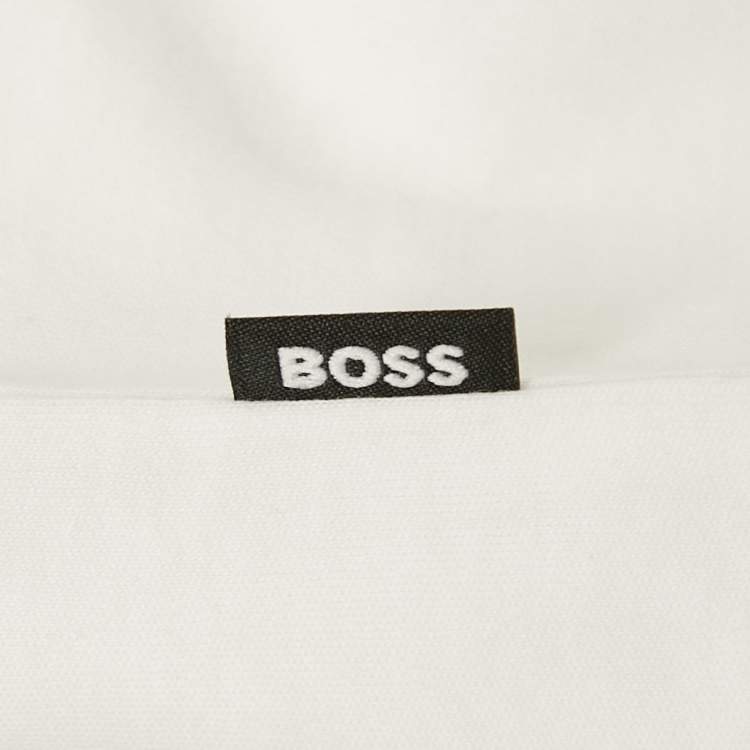 مملوكة مسبقًا Boss By Hugo Boss White Cotton Jersey Tiburt T-Shirt S