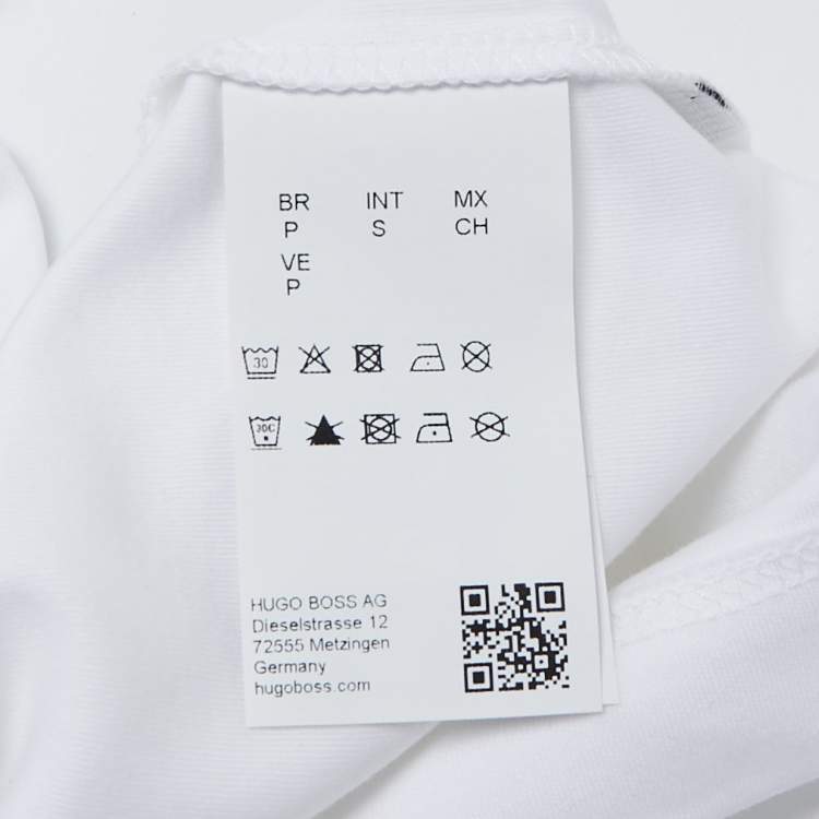 مملوكة مسبقًا Boss By Hugo Boss White Cotton Jersey Tiburt T-Shirt S