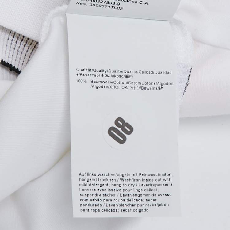 مملوكة مسبقًا Boss By Hugo Boss White Cotton Jersey Tiburt T-Shirt S