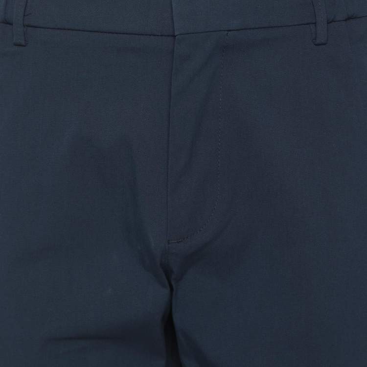 Pre Owned Boss By Hugo Boss Navy Blue Cotton Blend Rogan4-1 Trouser XXL