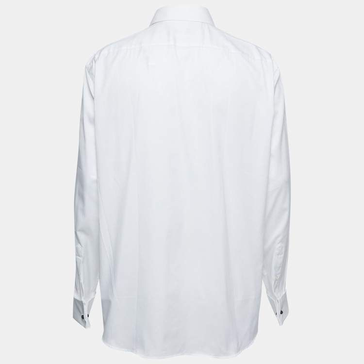 Boss by Hugo Boss White Cotton Gardner Regular Fit Shirt 4XL Boss