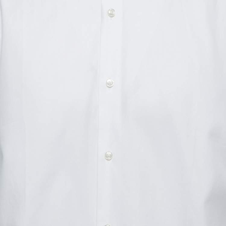 Pre Owned Boss by Hugo Boss White Cotton Gardner Regular Fit Shirt 4XL