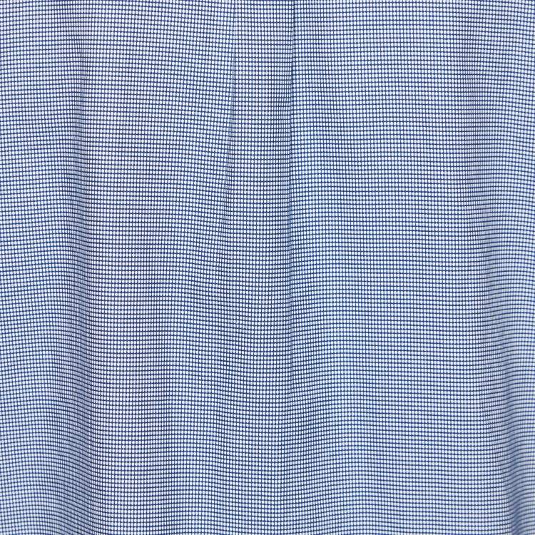 Pre Owned Boss By Hugo Boss Navy Blue Checked Cotton Slim Fit Shirt XL