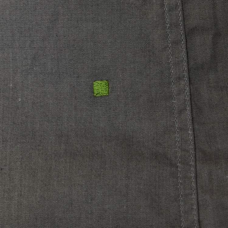 Pre Owned Boss By Hugo Boss Grey Logo Embroidered Cotton Long Sleeve Shirt XXL