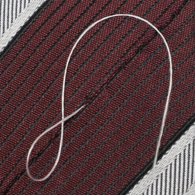 Pre Owned Boss By Hugo Boss Multicolor Diagonal Stripe Print Silk Tie