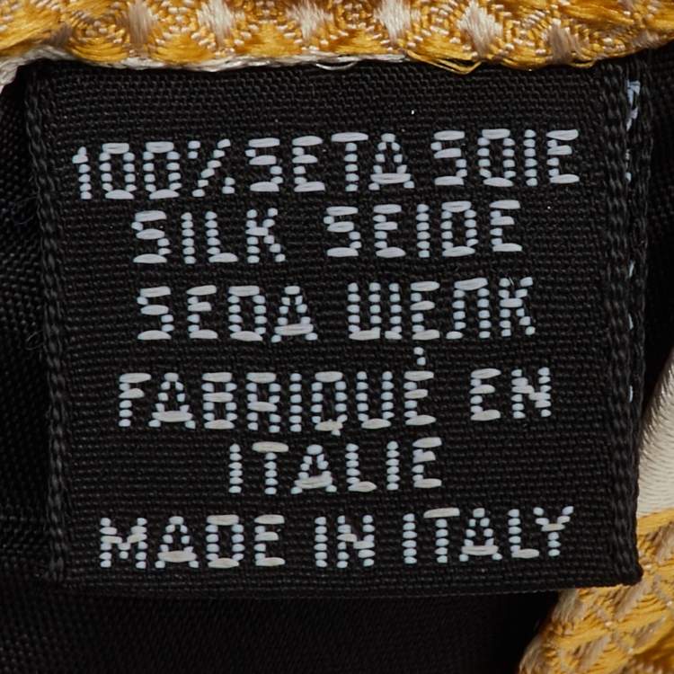 Pre Owned Boss By Hugo Boss Multicolor Diagonal Print Silk Traditional Tie 