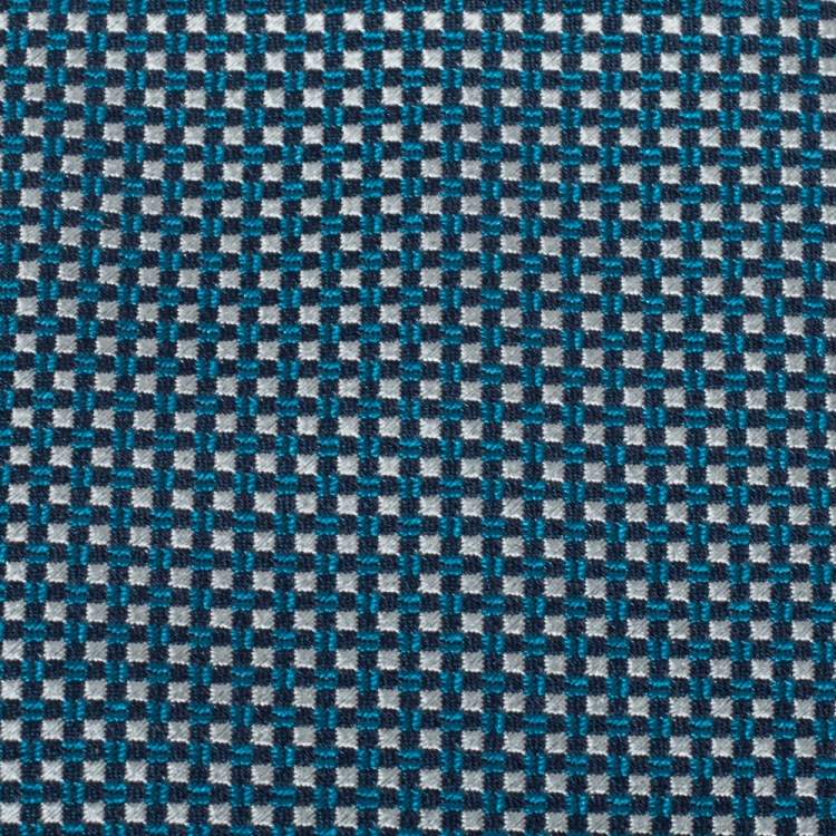 Pre Owned Boss By Hugo Boss Blue Patterned Jacquard Silk Tie