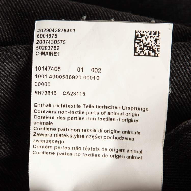 Pre Owned Boss By Hugo Boss Grey Denim Regular Fit Jeans L Waist 34"
