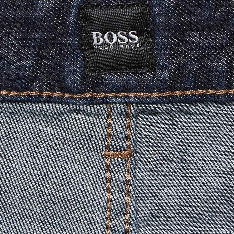 Pre Owned Boss By Hugo Boss Blue Denim Jeans S Waist 33"