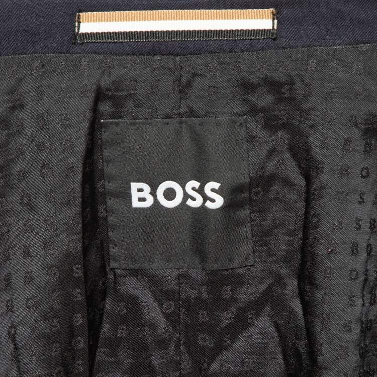 Pre Owned Boss By Hugo Boss Navy Blue Wool Blazer XXL