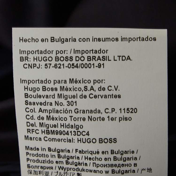 Pre Owned Boss By Hugo Boss Navy Blue Wool Blazer & Pants Suit Set 