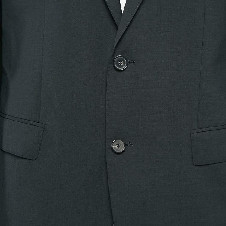 Pre Owned Boss By Hugo Boss Black Virgin Wool Single Breasted Stretch Blazer XL