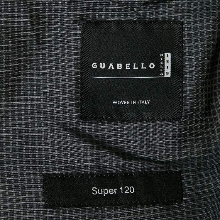 مملوكة مسبقًا Boss By Hugo Boss Grey Patterned Virgin Wool Blazer XL