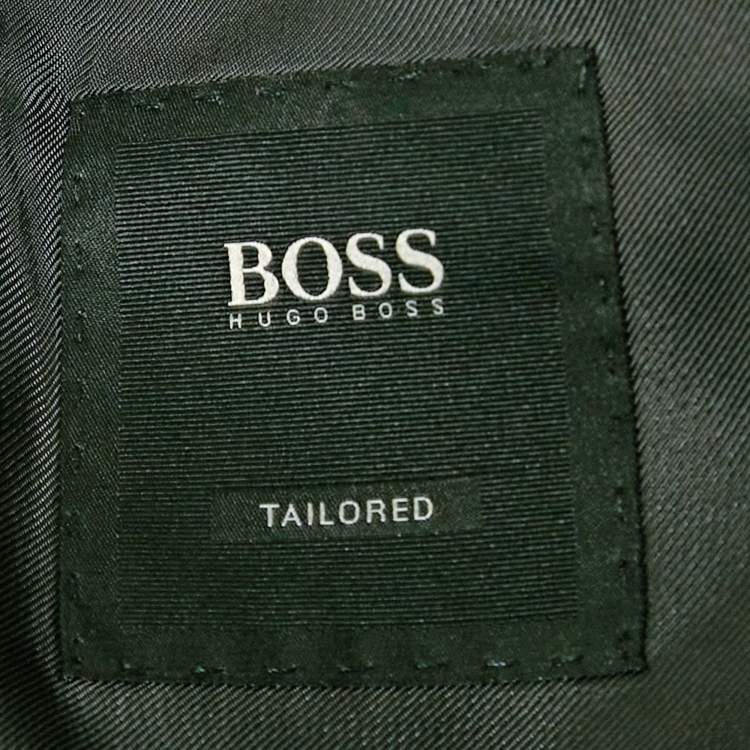 مملوكة مسبقًا Boss By Hugo Boss Black Virgin Wool Single Breasted Super 150 Blazer XXL