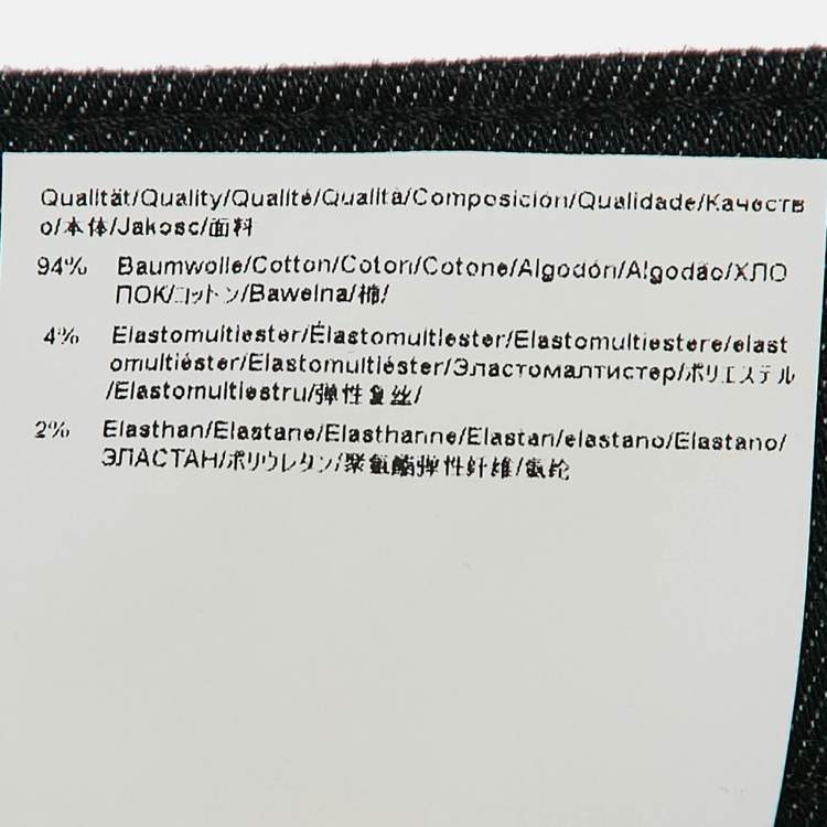 Pre Owned Boss By Hugo Boss Blue Denim Tapered Fit Jeans L Waist 34"
