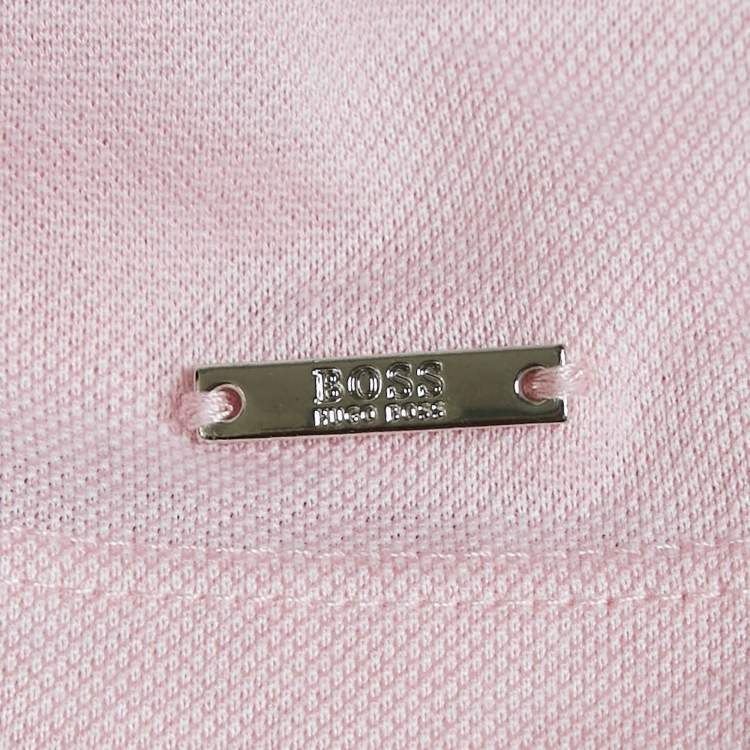 Pre Owned Boss By Hugo Boss Pink Pique Cotton Pryde Polo T-Shirt XL