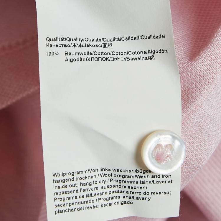 Pre Owned Boss By Hugo Boss Pink Pique Cotton Pryde Polo T-Shirt XL