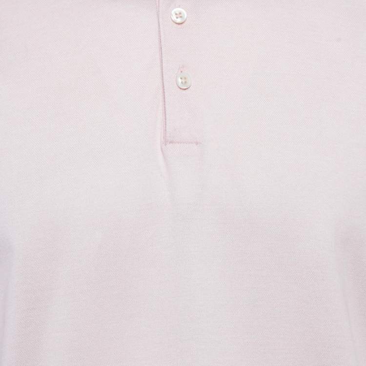 Pre Owned Boss By Hugo Boss Pink Pique Cotton Pryde Polo T-Shirt XL