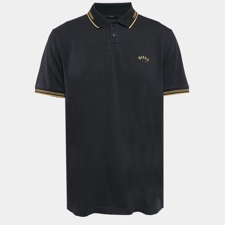 black and gold boss t shirt