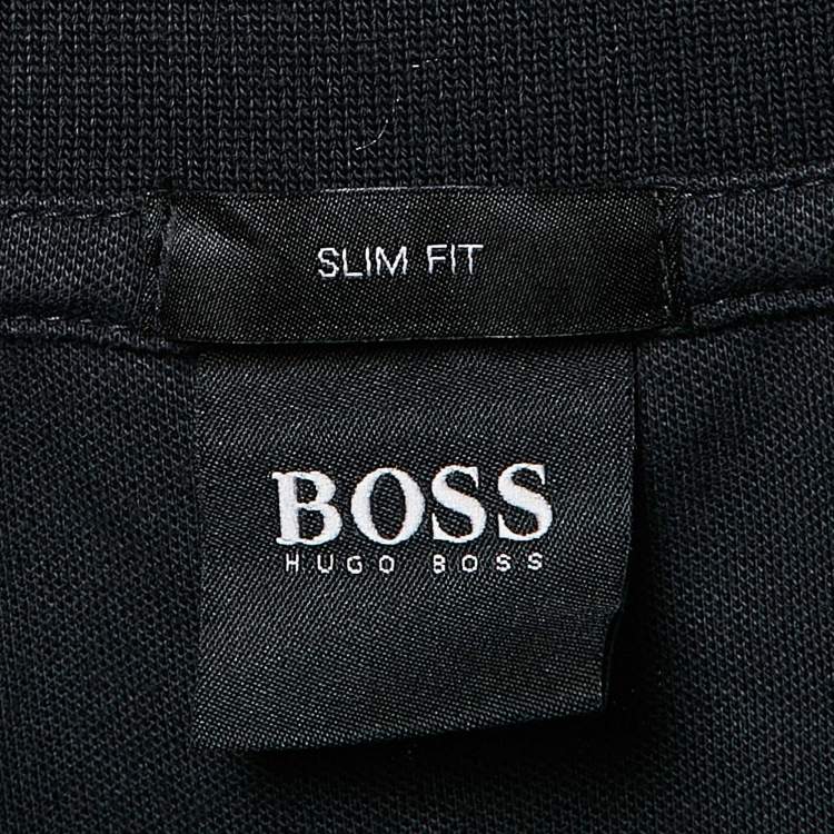 مملوكة مسبقًا Boss By Hugo Boss Navy Blue Pique Cotton Paul Curved Polo T-Shirt XXL