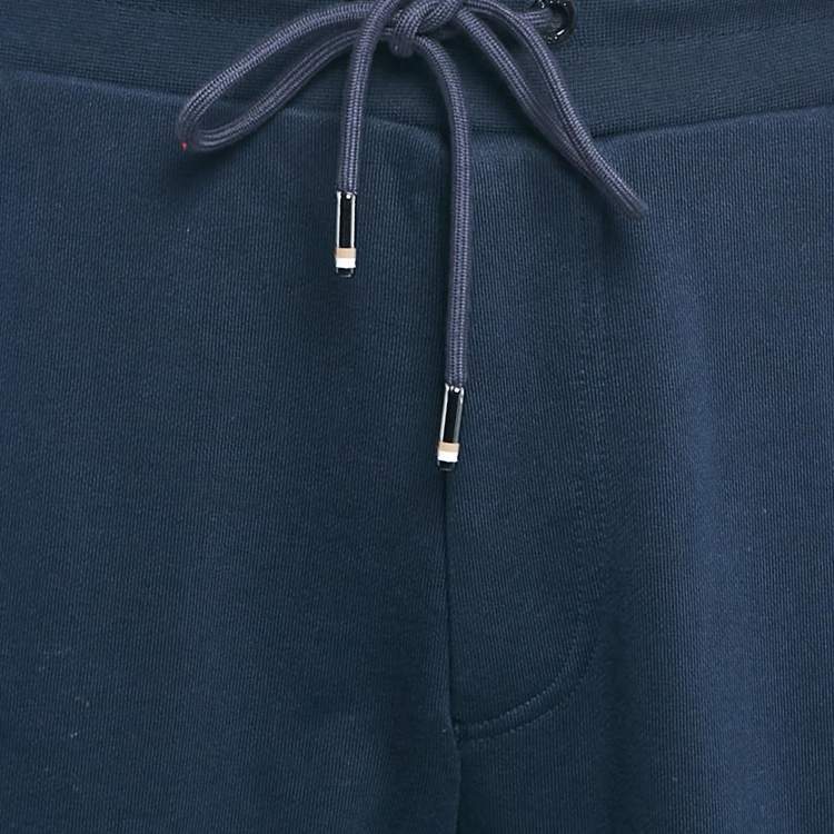Pre Owned Boss By Hugo Boss Navy Blue Cotton Knit Lamont Jogger Pants XXXL