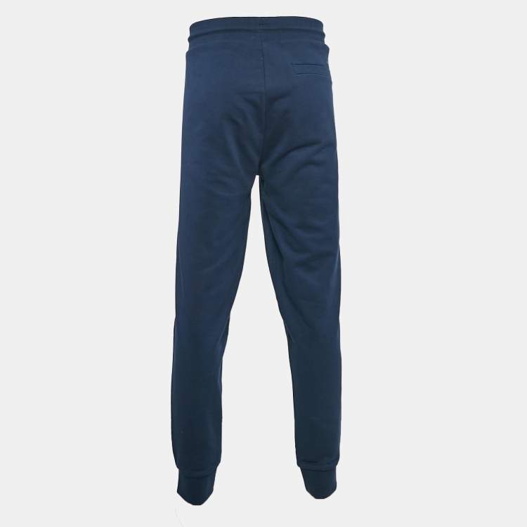 Pre Owned Boss By Hugo Boss Navy Blue Cotton Knit Lamont Jogger Pants XXXL