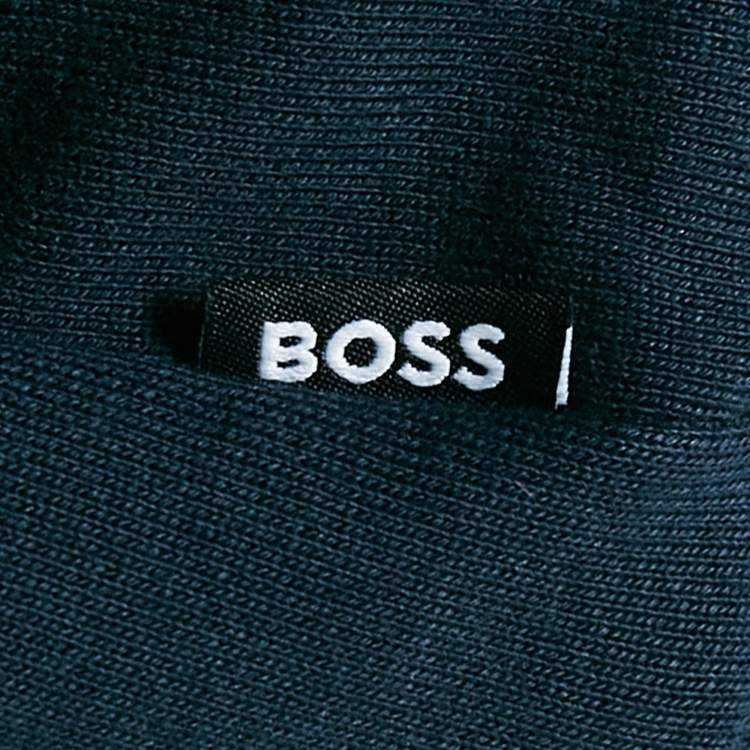 Pre Owned Boss By Hugo Boss Navy Blue Cotton Knit Lamont Jogger Pants XXXL