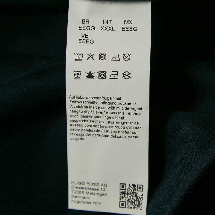 Pre Owned Boss By Hugo Boss Navy Blue Cotton Knit Lamont Jogger Pants XXXL