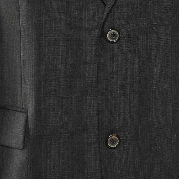 Pre Owned Boss By Hugo Boss Black Wool Paolini Tailored Blazer L
