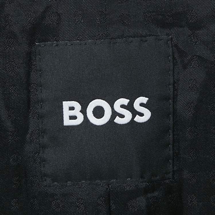 Pre Owned Boss By Hugo Boss Black Wool Single Breasted Blazer XXL
