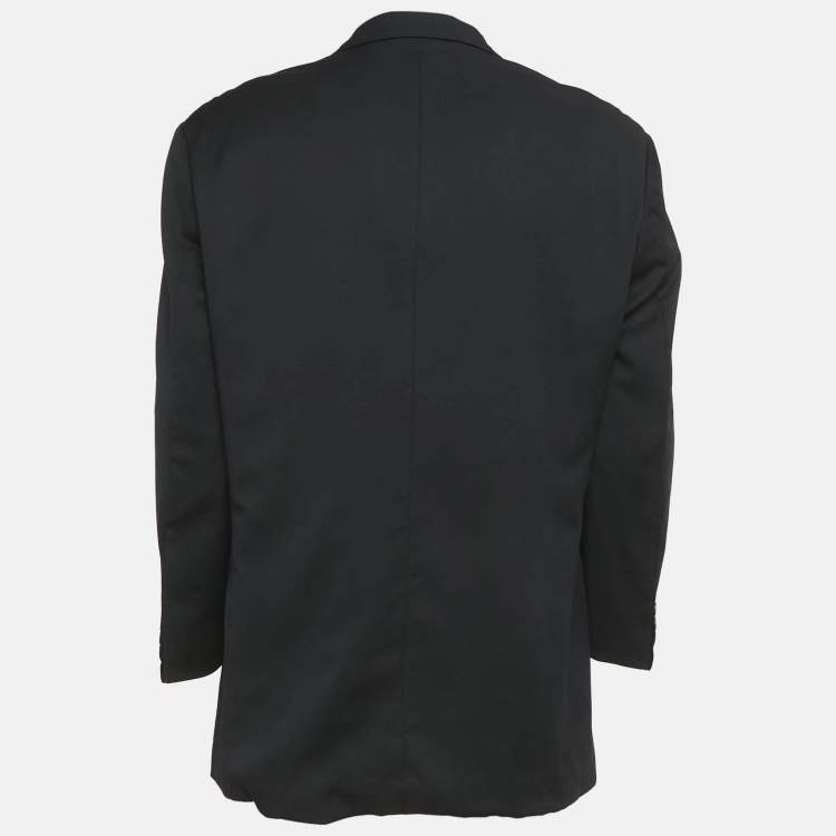 Pre Owned Hugo Boss Vintage Blue Wool Single Breasted Blazer S