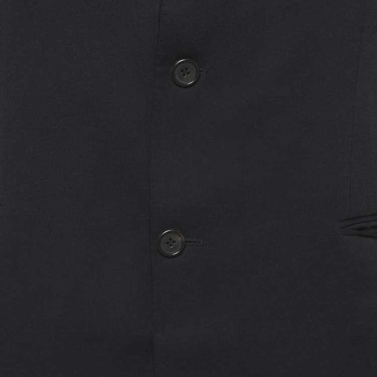 Pre Owned Hugo Boss Vintage Blue Wool Single Breasted Blazer S