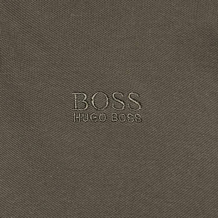 Pre Owned Boss By Hugo Boss Grey Pique Cotton Polo T-Shirt M