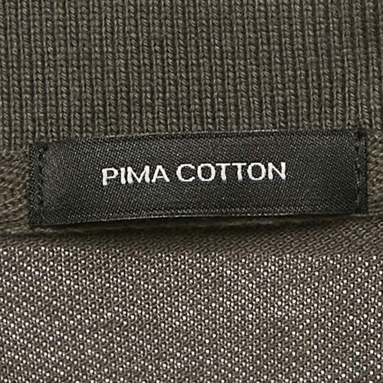 Pre Owned Boss By Hugo Boss Grey Pique Cotton Polo T-Shirt M