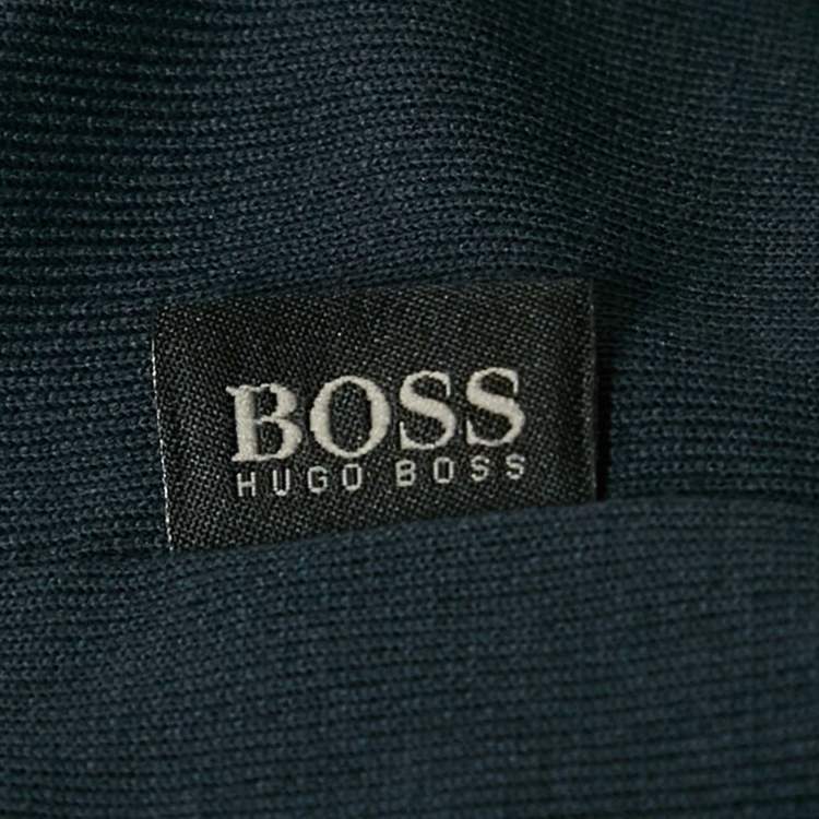 Pre Owned Boss By Hugo Boss Navy Blue Regular Fit Verona Polo T-Shirt M