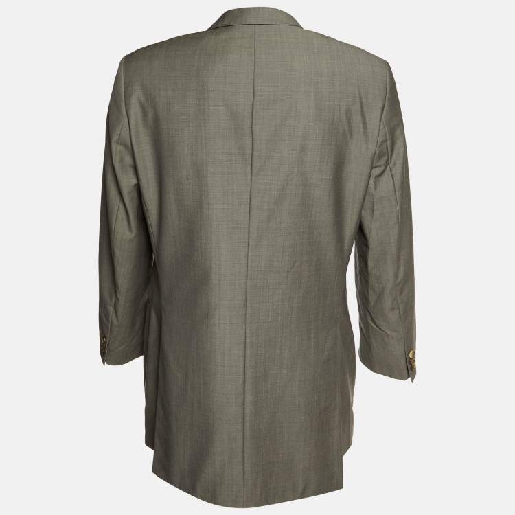 Pre Owned Boss By Hugo Boss Grey Wool Da Vinci Blazer M