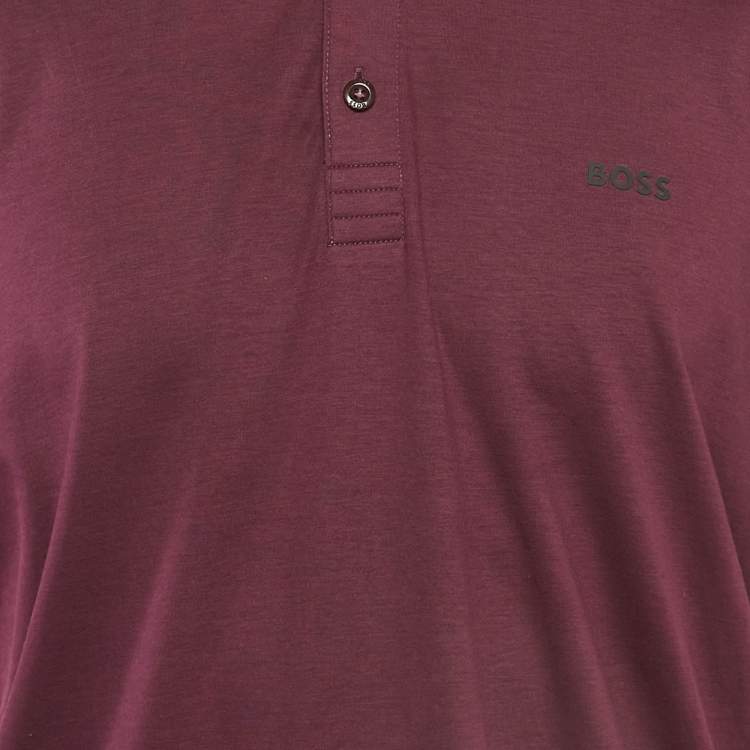 Pre Owned Boss By Hugo Boss Purple Jersey Paule Polo T-Shirt XXL