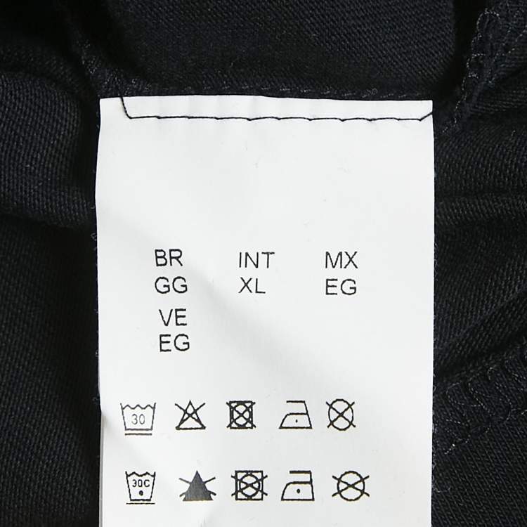 Pre Owned Boss By Hugo Boss Black Printed Crew Neck Talboa AJ T-Shirt XL