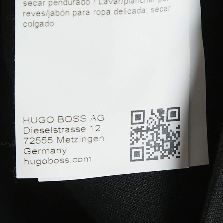 Pre Owned Boss By Hugo Boss Black Printed Cotton Long Sleeve Salboa AJ T-Shirt XL