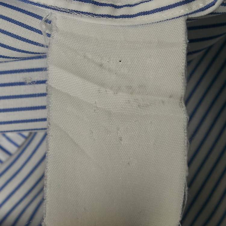 Pre Owned Boss By Hugo Boss Blue Striped Cotton Slim Fit Shirt M