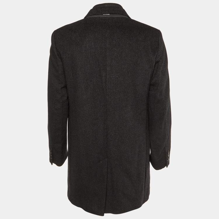 Pre Owned Boss By Hugo Boss Black Wool & Cashmere T-Lennard4 Jacket & Coat Set XXL