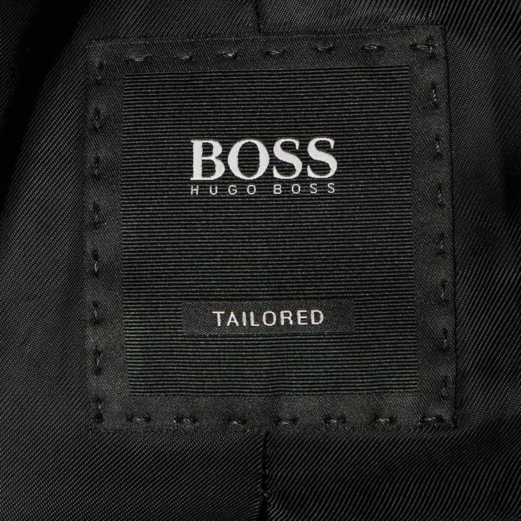 Pre Owned Boss By Hugo Boss Black Wool & Cashmere T-Lennard4 Jacket & Coat Set XXL
