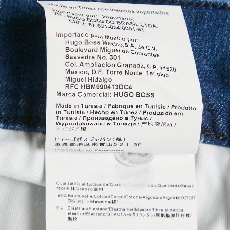 Pre Owned Boss By Hugo Boss Blue Denim Maine Regular Fit Jeans M Waist 32"