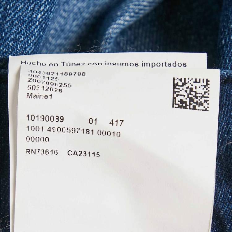 Pre Owned Boss By Hugo Boss Blue Denim Maine Regular Fit Jeans M Waist 32"