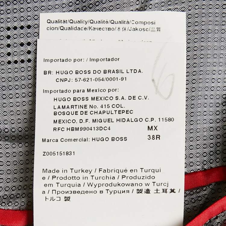 Pre Owned Boss By Hugo Boss Grey Wool Blend Aeron1/Hamen1 Blazer M