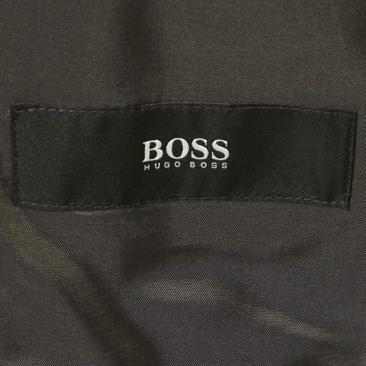 Pre Owned Boss By Hugo Boss Grey Wool Neyman/Bolt Suit M