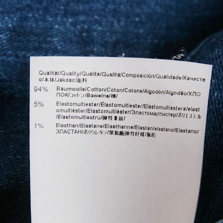 Pre Owned Boss By Hugo Boss Blue Denim Regular Fit Jeans L Waist 34"