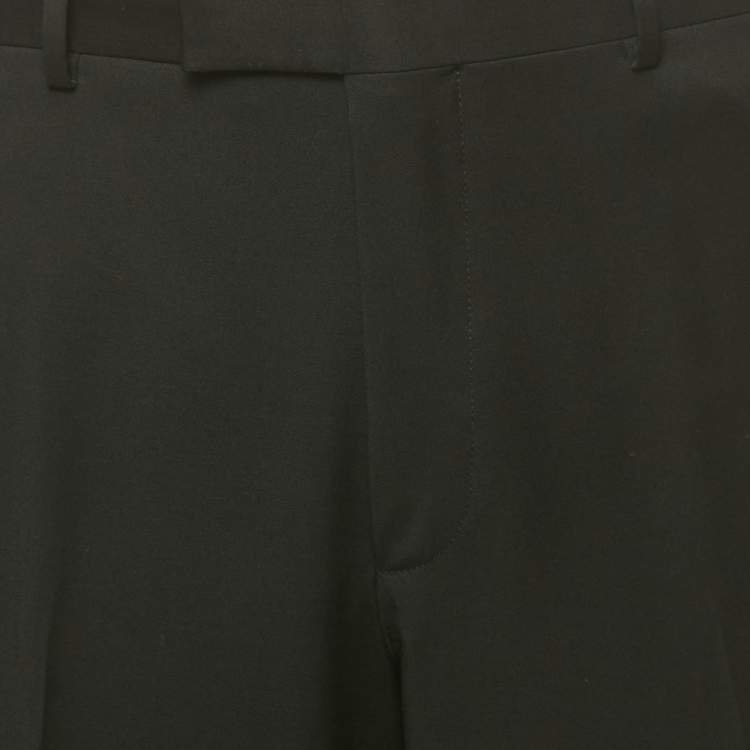 Pre Owned Boss By Hugo Boss Black Wool Formal Pants 4XL