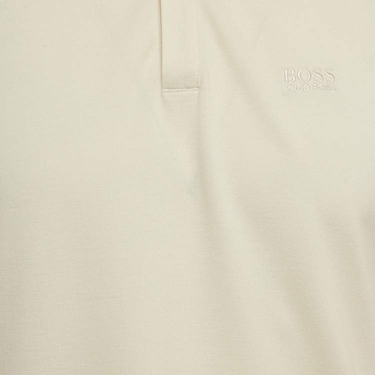 Pre Owned Boss by Hugo Boss Beige Pima Cotton Polo T-Shirt M